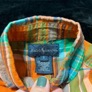 POLO by Ralph Lauren Boy’s plaid long sleeve button down shirt, size 5